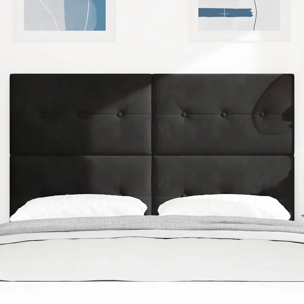 Testiera LED con strisce LED Nero 160 cm Velluto 3338445 - Image 3
