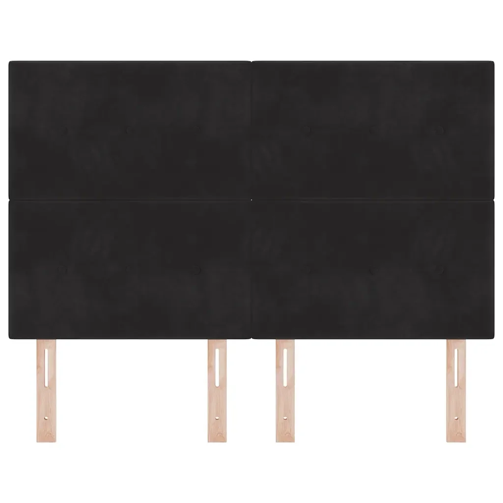 Testiera LED con strisce LED Nero 160 cm Velluto 3338445 - Image 5