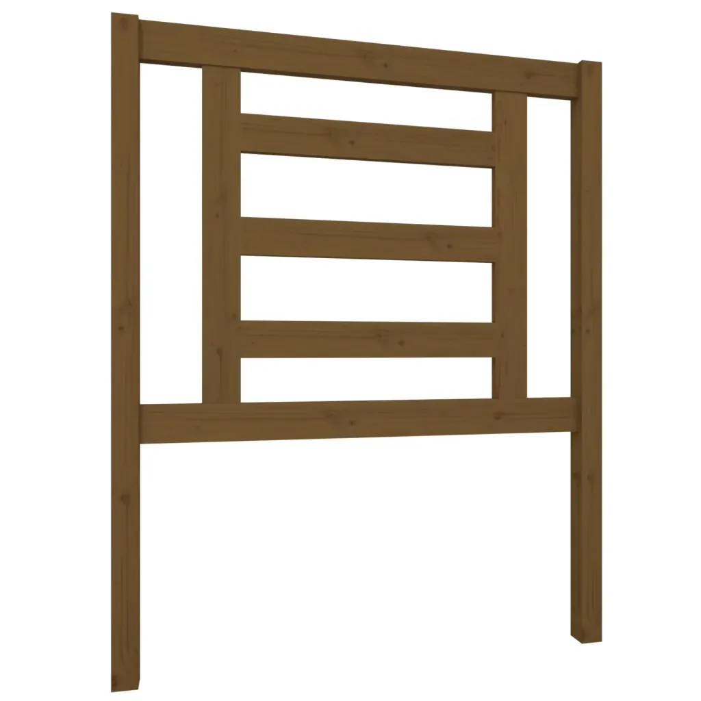 Testiera per Letto ambra 81x4x100 cm in Legno Massello di Pino 818798 - Image 2