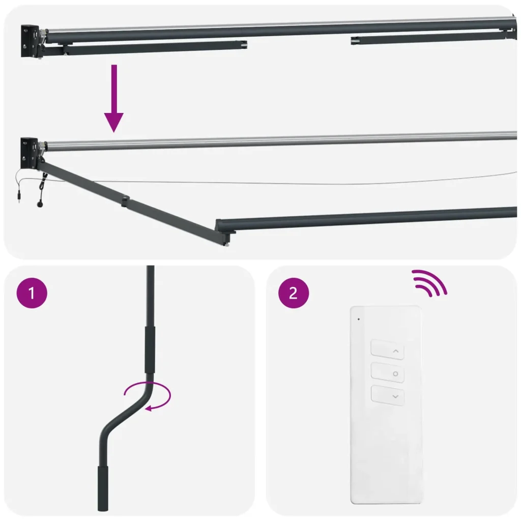 Tettuccio Elettrico Retrattile 4,5 × 3 m - Image 9