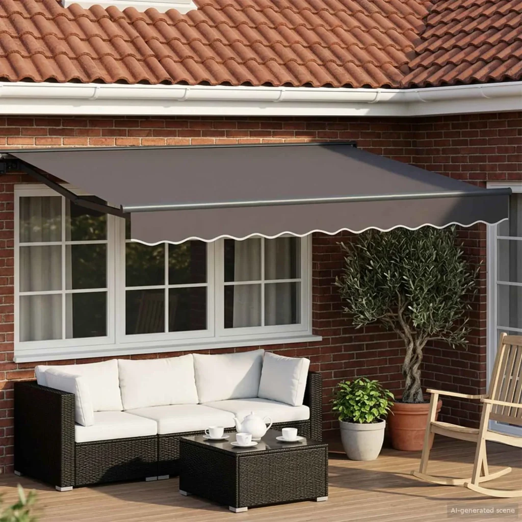 Tettuccio Elettrico Retrattile Antracite 3 x 2 m