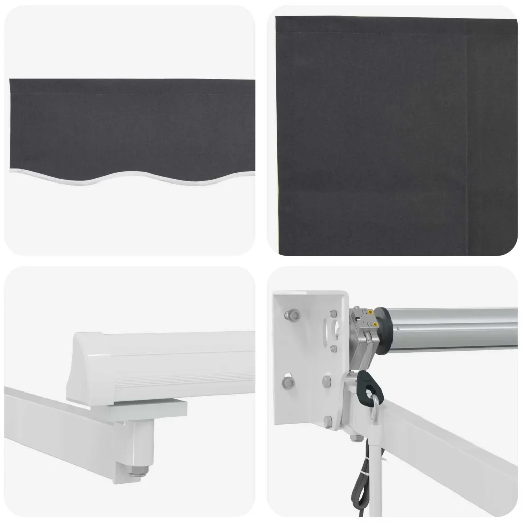 Tettuccio Elettrico Retrattile Antracite e Bianco 3 x 2 m - Image 7