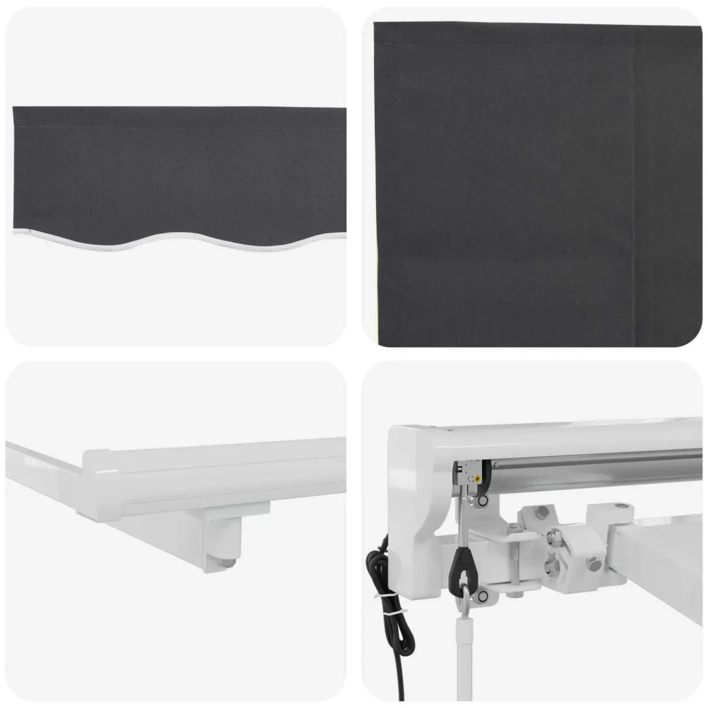 Tettuccio Elettrico Retrattile Bianco e Antracite 3 x 2 m - Image 7