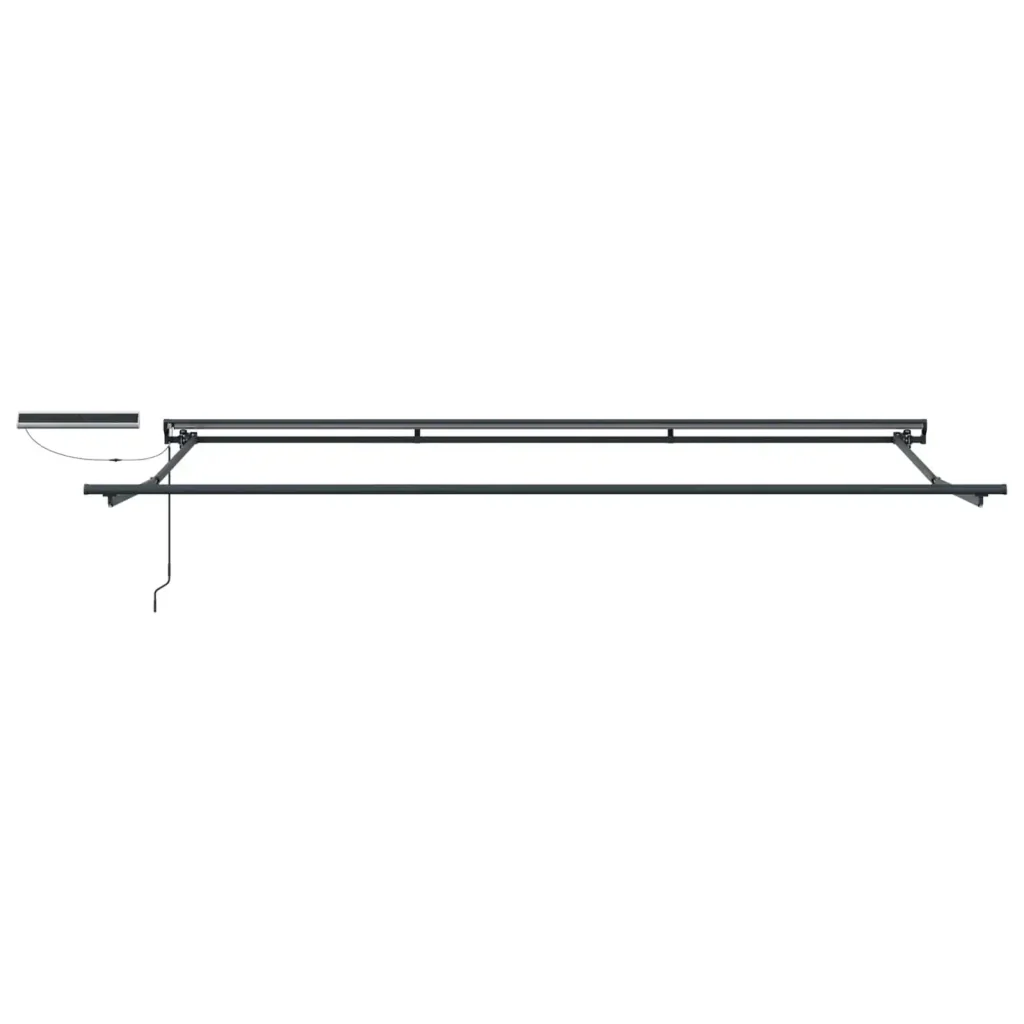 Tettuccio Elettrico Retrattile Borgogna e Antracite 5 × 3,5 m 3422135 - Image 5