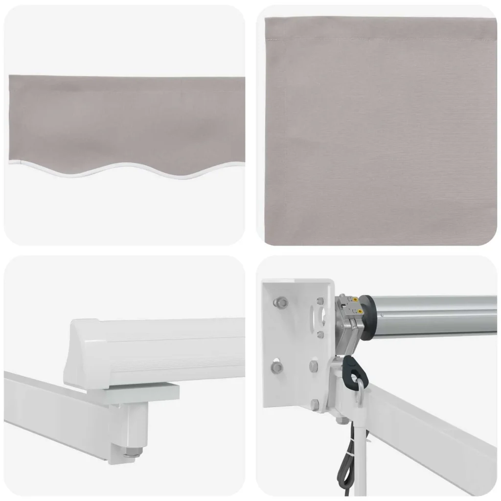 Tettuccio Elettrico Retrattile Grigio chiaro 3 x 2 m 3419546 - Image 9