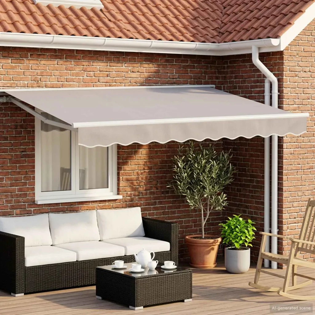 Tettuccio Elettrico Retrattile Grigio chiaro e bianco 3 x 2 m 3421271