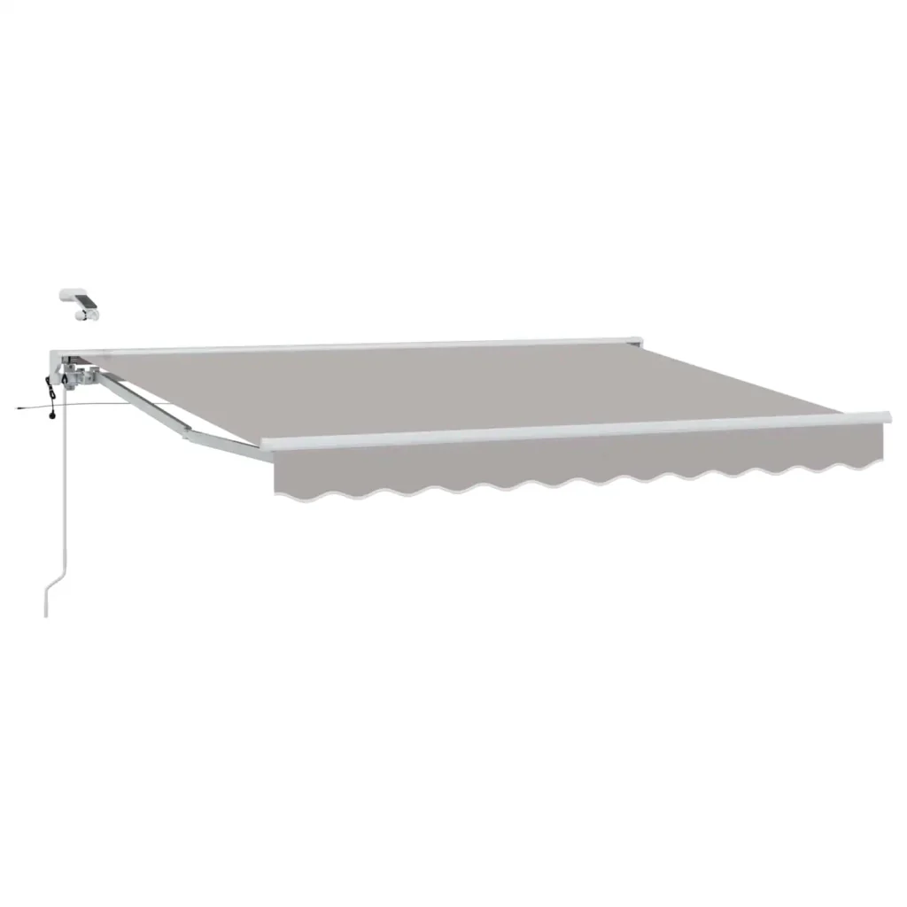 Tettuccio Elettrico Retrattile Grigio chiaro e bianco 3 x 2 m 3421271 - Image 2