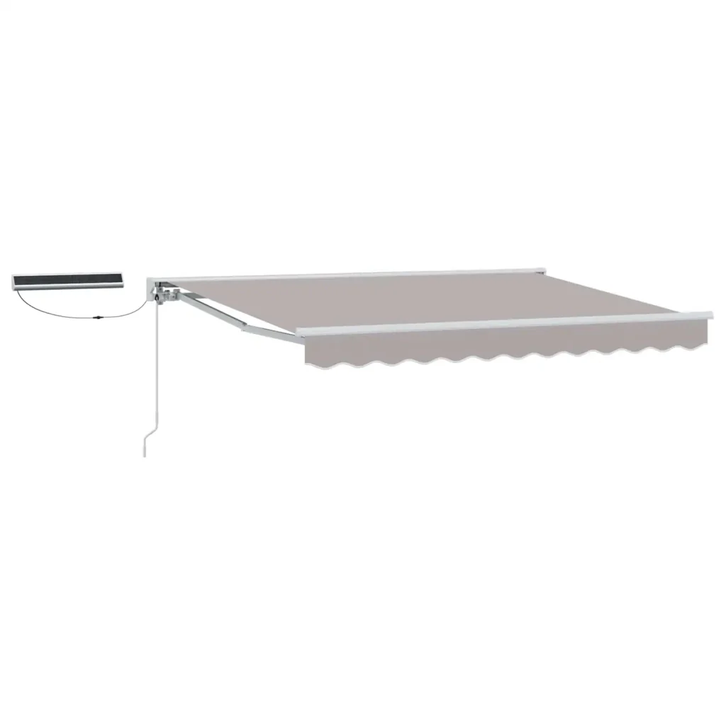 Tettuccio Elettrico Retrattile Grigio chiaro e bianco 3 x 2 m 3421727 - Image 2