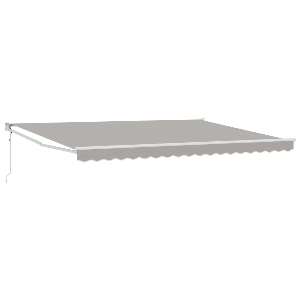 Tenda retrattile Grigio Chiaro 4 x 2 m Poliestere e Metallo 3419014 - Image 2