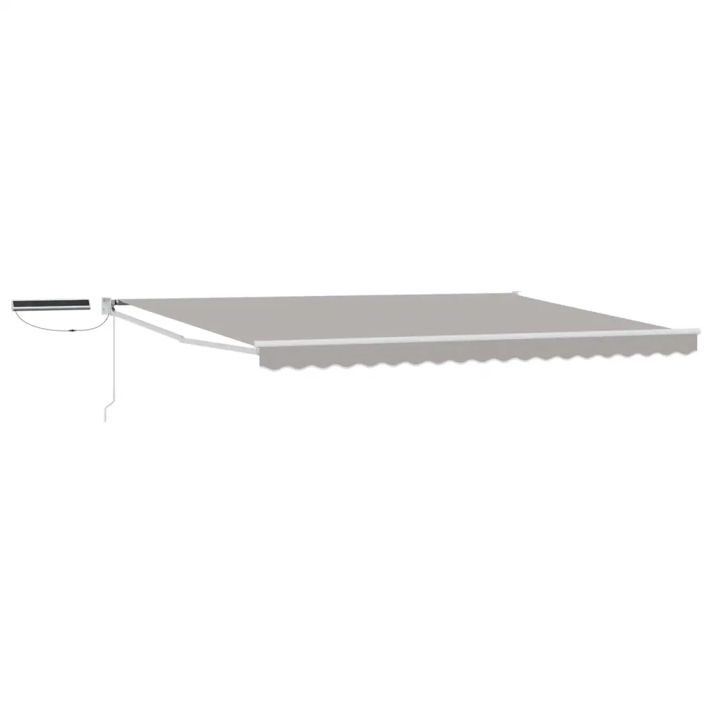 Tettuccio Elettrico Retrattile Grigio chiaro e bianco 4 x 2 m 3419926 - Image 2