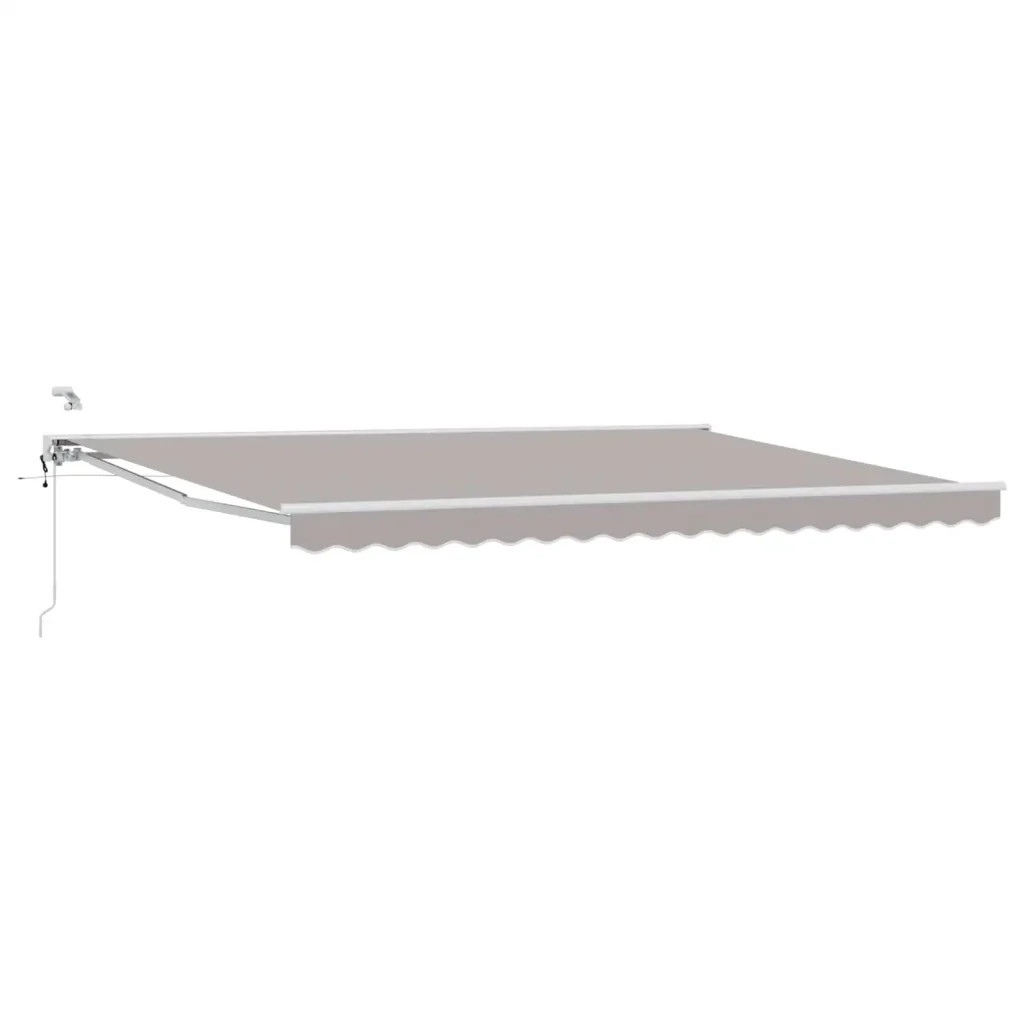 Tettuccio Elettrico Retrattile Grigio chiaro e bianco 4 x 2 m 3421309 - Image 2