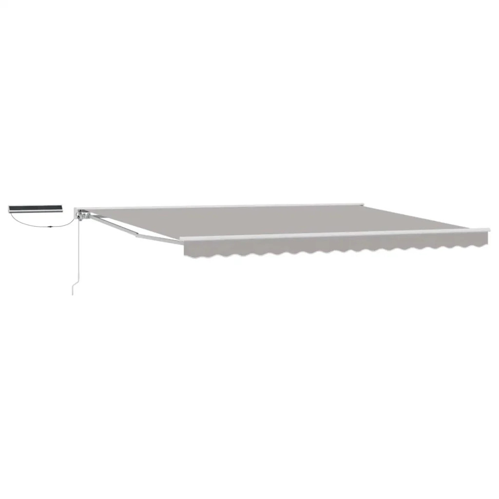 Tettuccio Elettrico Retrattile Grigio chiaro e bianco 4 x 2 m 3421765 - Image 2