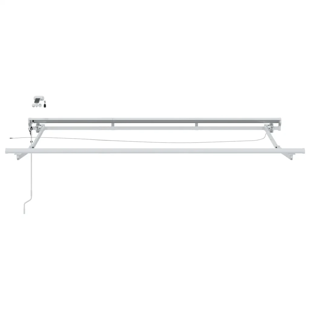 Tettuccio Elettrico Retrattile Grigio chiaro e bianco 2,5 x 2 m 3421252 - Image 7