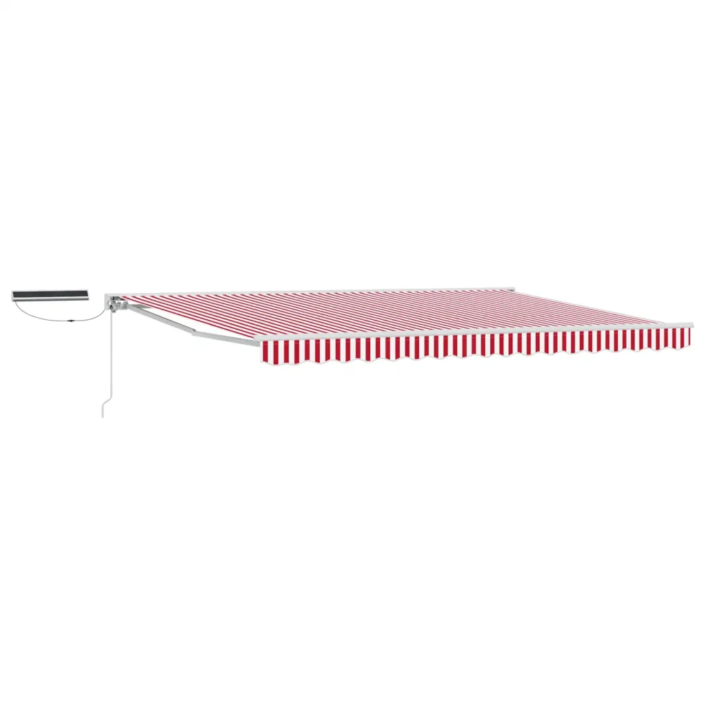 Tettuccio Elettrico Retrattile Rosso e Bianco 4,5 × 3 m - Image 2