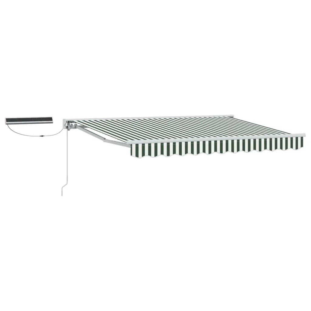 Tettuccio Elettrico Retrattile Verde e Bianco 2,5 x 2 m - Image 2