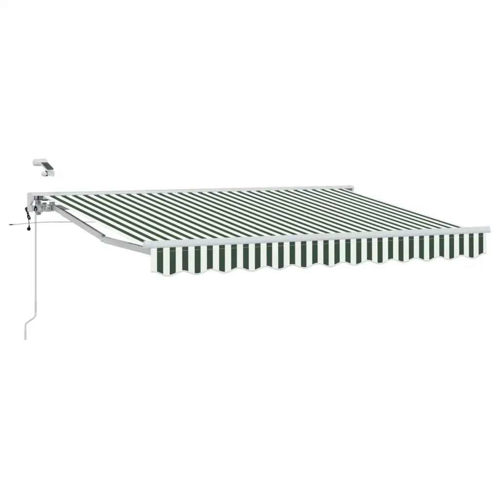 Tettuccio Elettrico Retrattile Verde e Bianco 2,5 x 2 m - Image 2