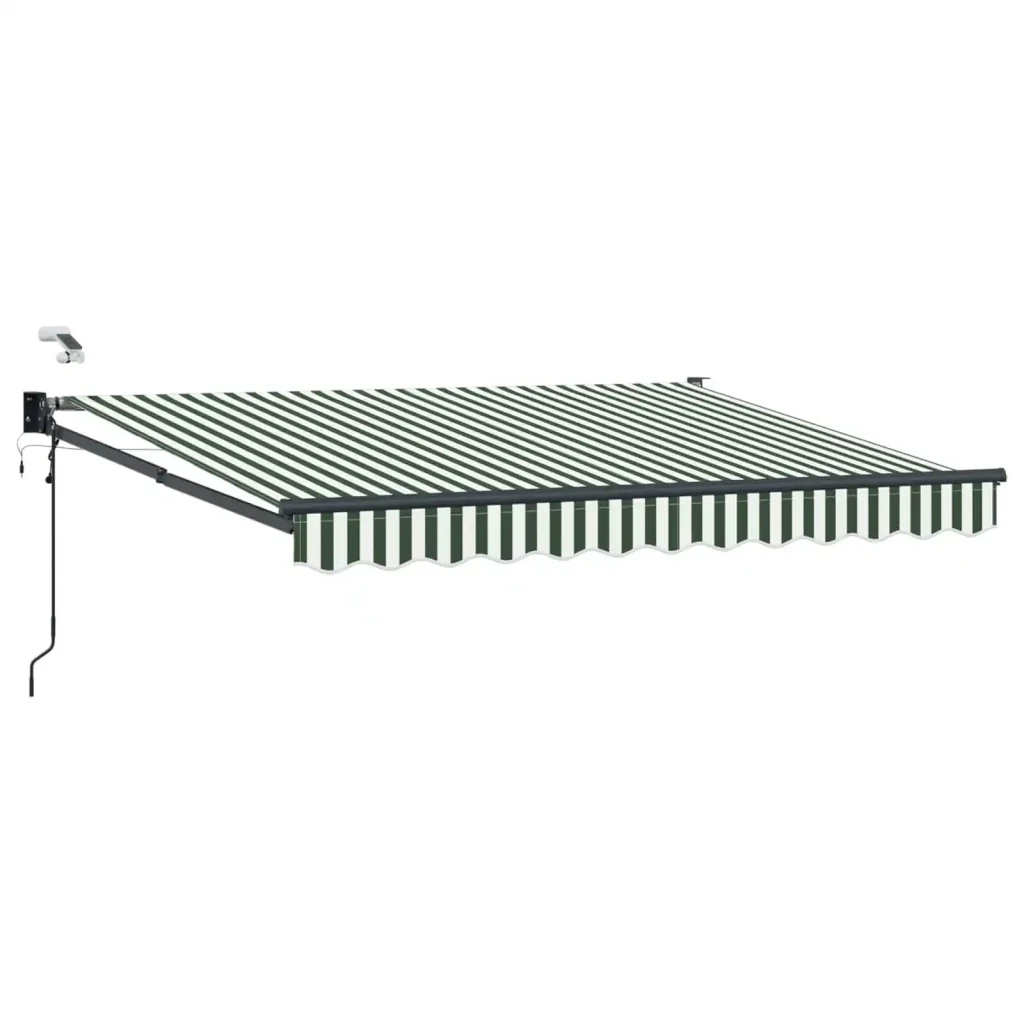 Tettuccio Elettrico Retrattile Verde e Bianco 3 x 2 m 3419720 - Image 2