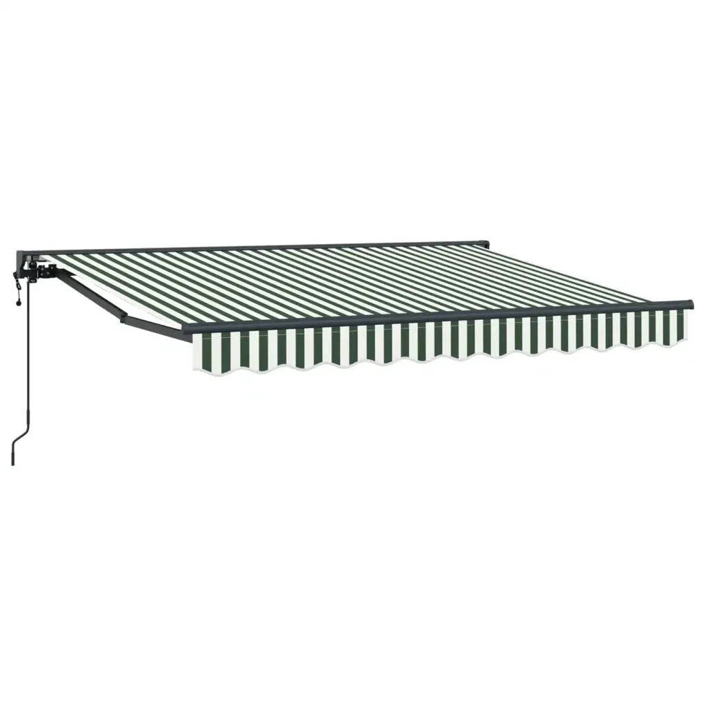 Tettuccio Elettrico Retrattile Verde e Bianco 3 x 2 m 3421141 - Image 2