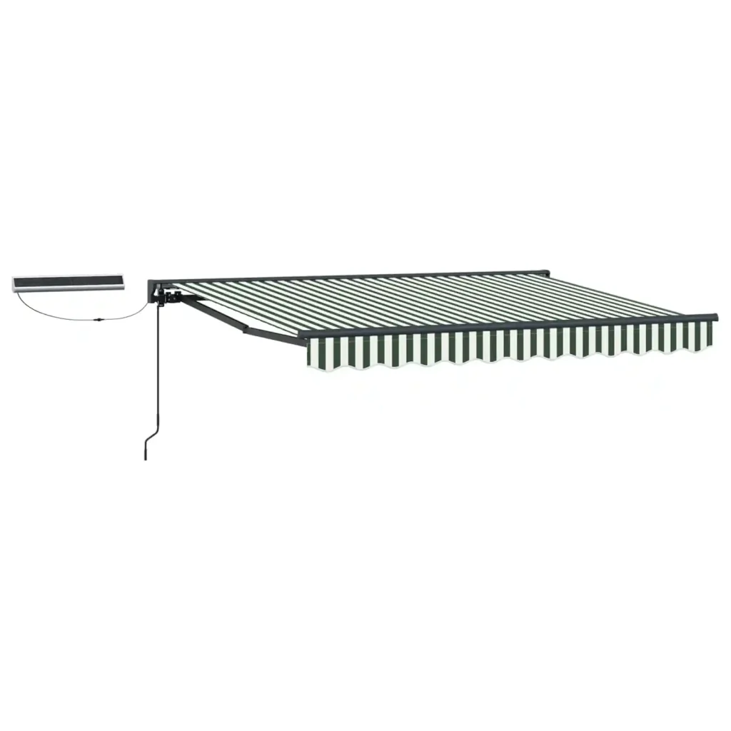 Tettuccio Elettrico Retrattile Verde, Bianco, Antracite 3 x 2 m 3421958 - Image 2