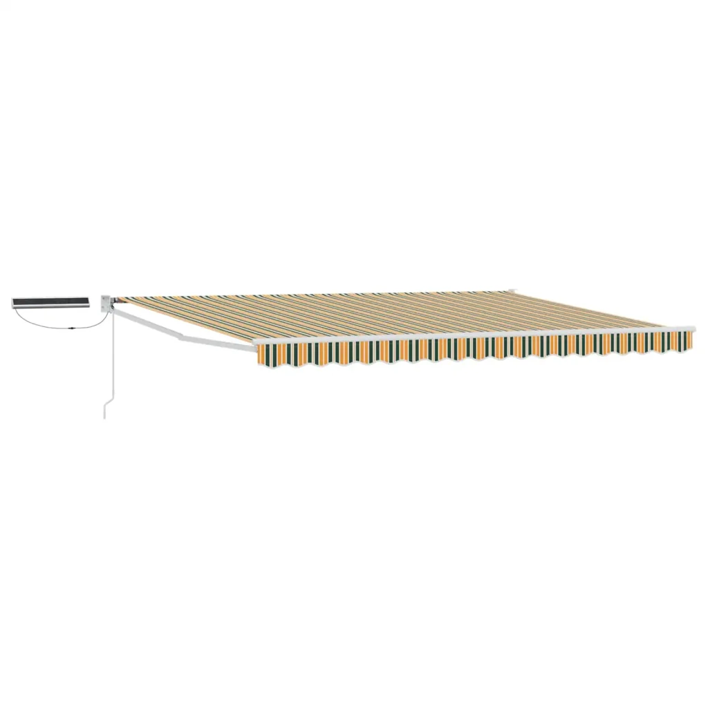 Tettuccio Elettrico Retrattile Verde, Giallo, Bianco 4,5 × 3 m - Image 2