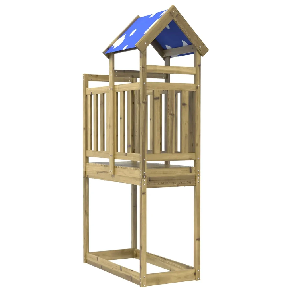 Torre da Gioco Marrone Legno Impregnato Solido - Image 2