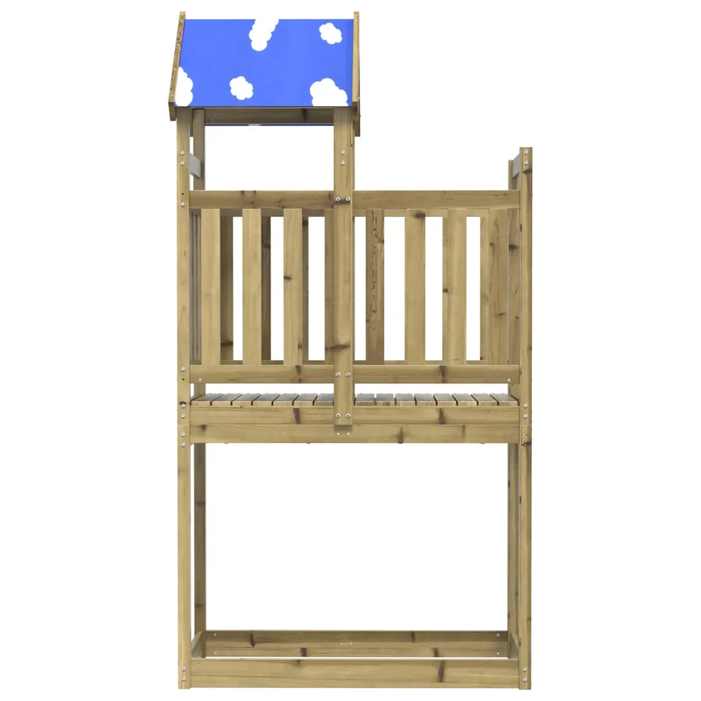 Torre da Gioco Marrone Legno Impregnato Solido - Image 4