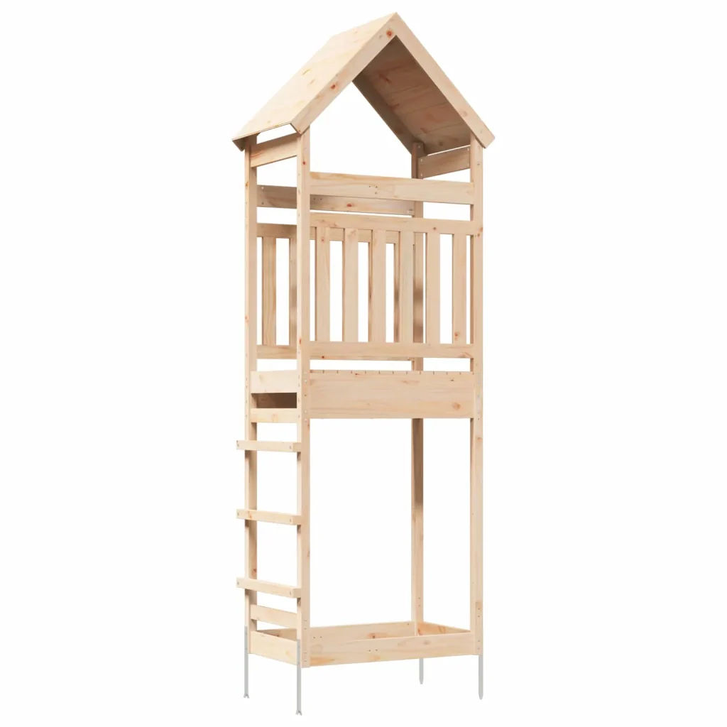 Torre da Gioco per Esterni Naturale Legno di pino massiccio 826529 - Image 2