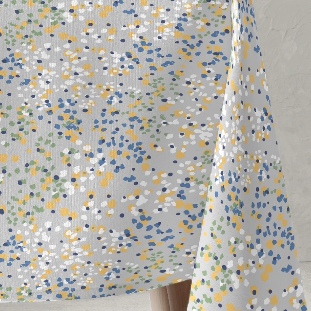 Tovaglia in resina antimacchia blu - 250 x 135 cm JAVA - Image 2