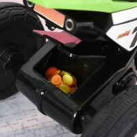 Triciclo per Bambini Stile Moto a Pedali con Luci e Suoni, 3 Ruote Larghe, Età 18-36 Mesi, 71x40x51cm, Verde - Image 8
