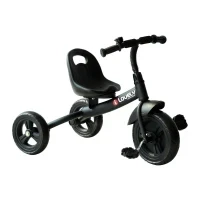 Triciclo per Bimbo con Campanello, Parafango, Ruota Speciale, Nero, 79x50.5x58cm - Image 10