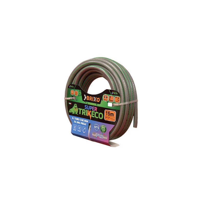 Tubo Acqua da Giardino 1/2" 4 strati anti-alghe 25 m resistente - SuperTrikeco