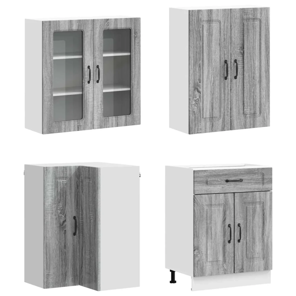 Unità Cucina KALMAR 8 pcs Sonoma grigio Legno ingegnerizzato 3438453 - Image 2