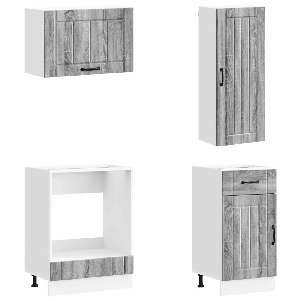 Unità Cucina LUCCA 8 pcs Sonoma grigio Legno ingegnerizzato 3438159 - Image 4