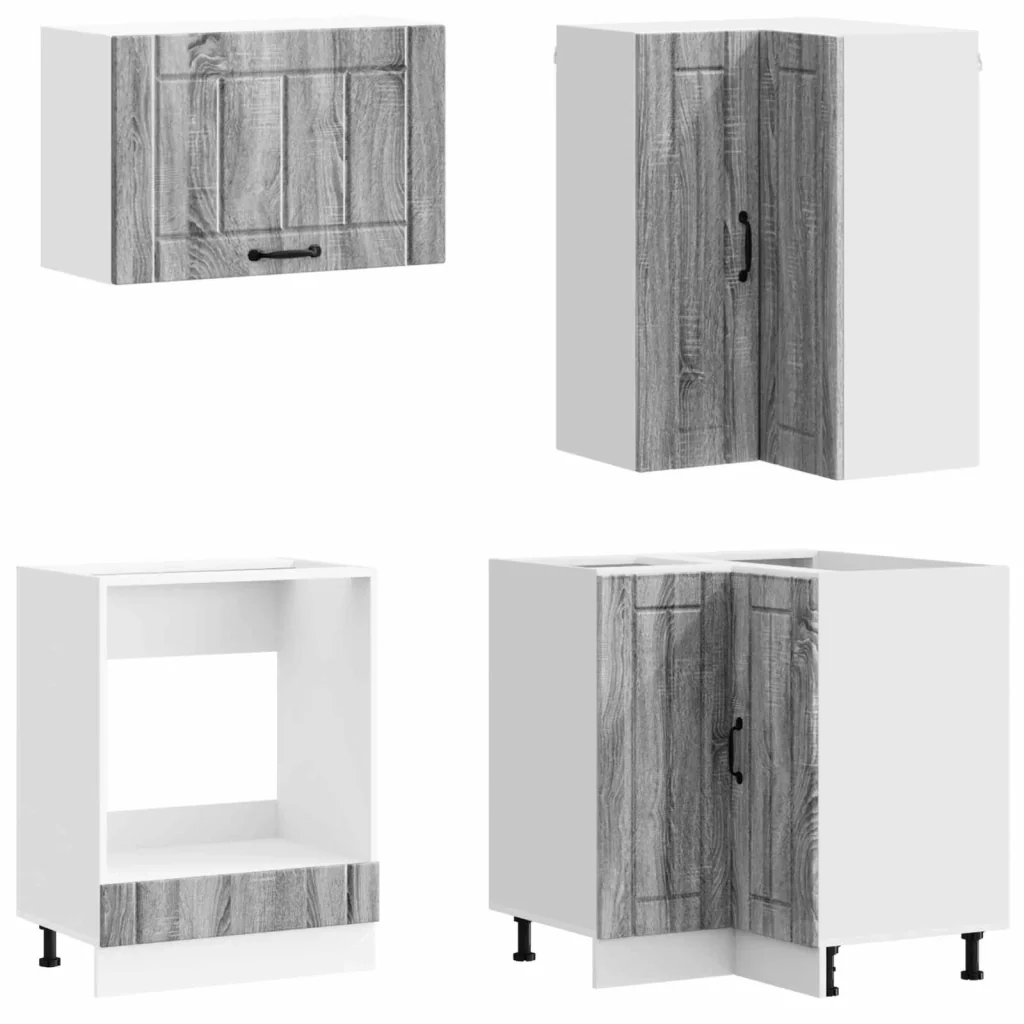 Unità Cucina LUCCA 8 pcs Sonoma grigio Legno ingegnerizzato 3438473 - Image 3