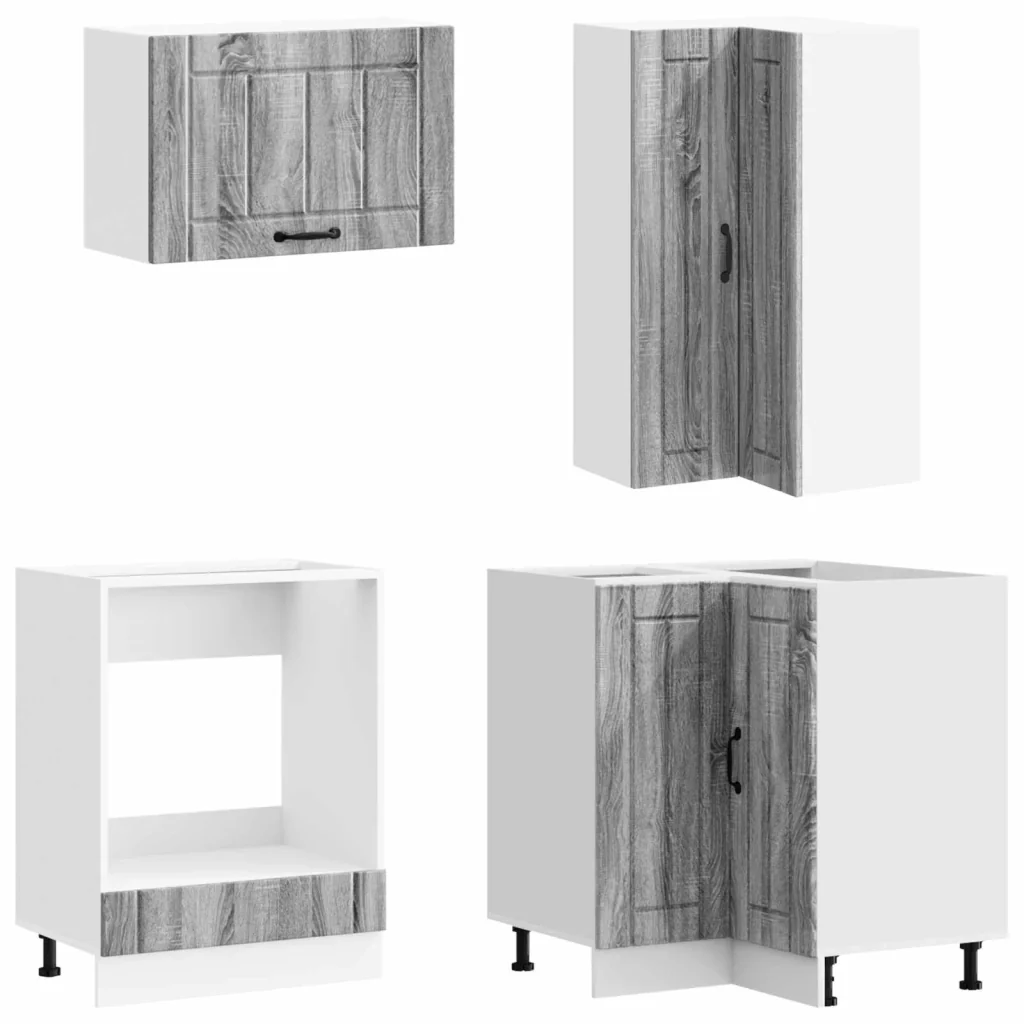 Unità Cucina LUCCA 8 pcs Sonoma grigio Legno ingegnerizzato 3438483 - Image 3
