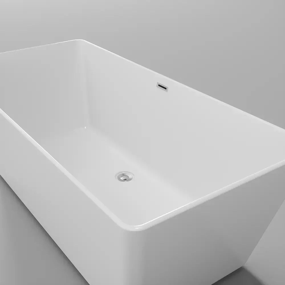 Vasca da bagno freestanding 170cm acrilico bianco lucido | Letizia - Image 3
