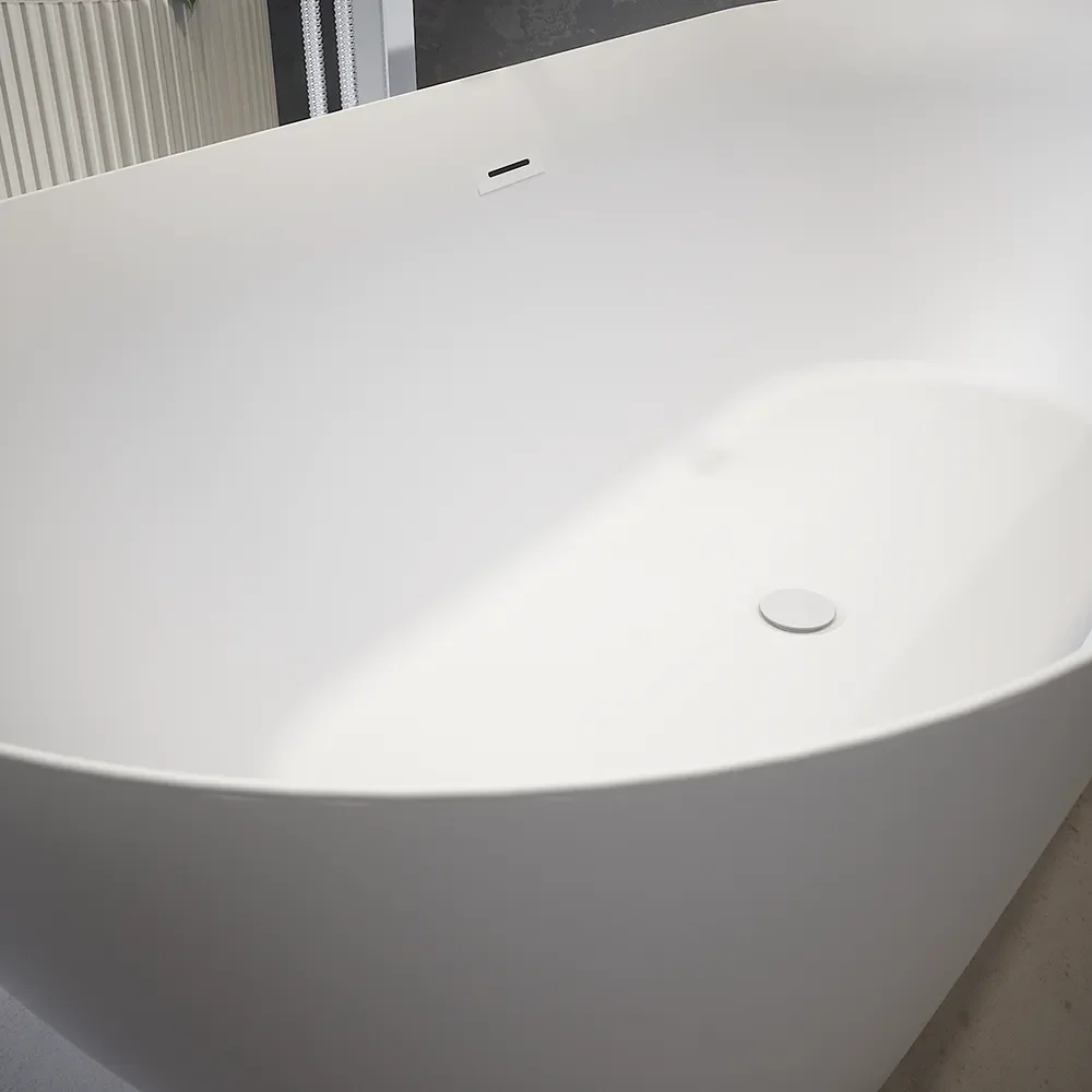 Vasca da bagno freestanding 170cm in acrilico bianco opaco | Atena - Image 4