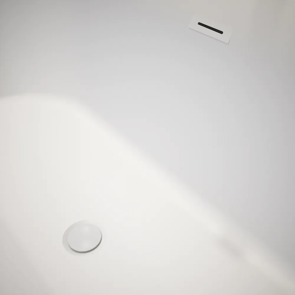 Vasca da bagno freestanding 170cm in acrilico bianco opaco | Atena - Image 5