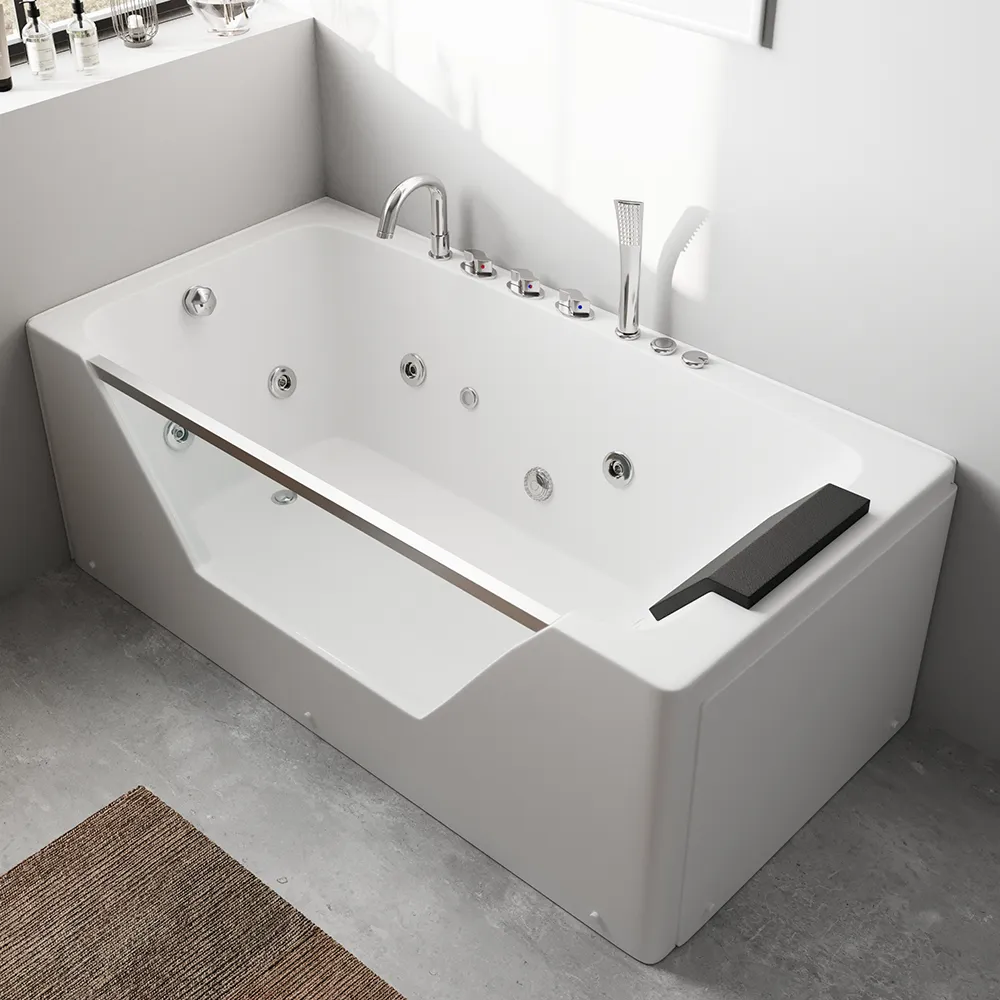Vasca idromassaggio per interno 160x80 cm design moderno | Chill Eco - Image 5