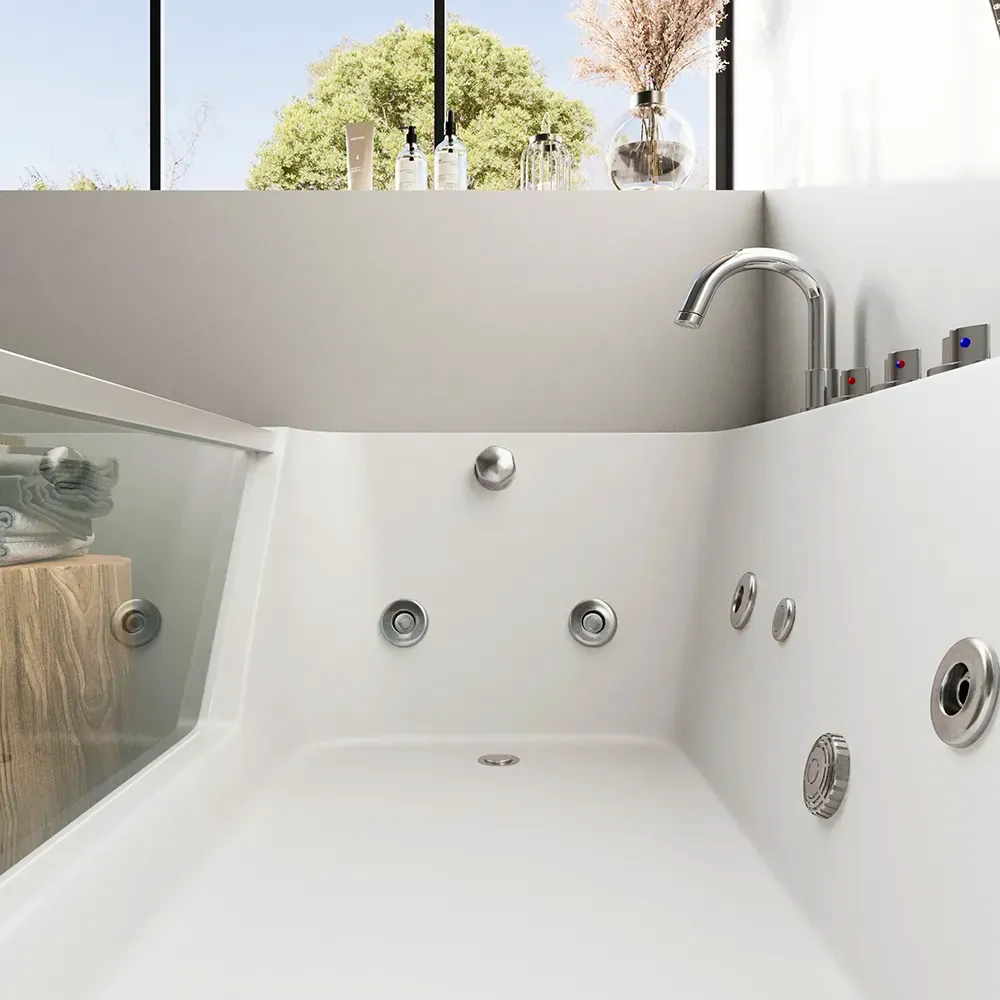 Vasca idromassaggio per interno 170x80 cm design moderno | Chill Eco - Image 8