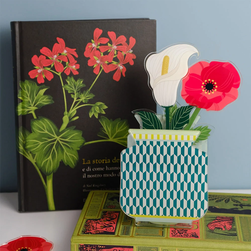 VASETTO 'NIZZA'  SPECIAL MOMENTS IN CRISTALLO ACRILICO DECORATO VERDE - Image 2