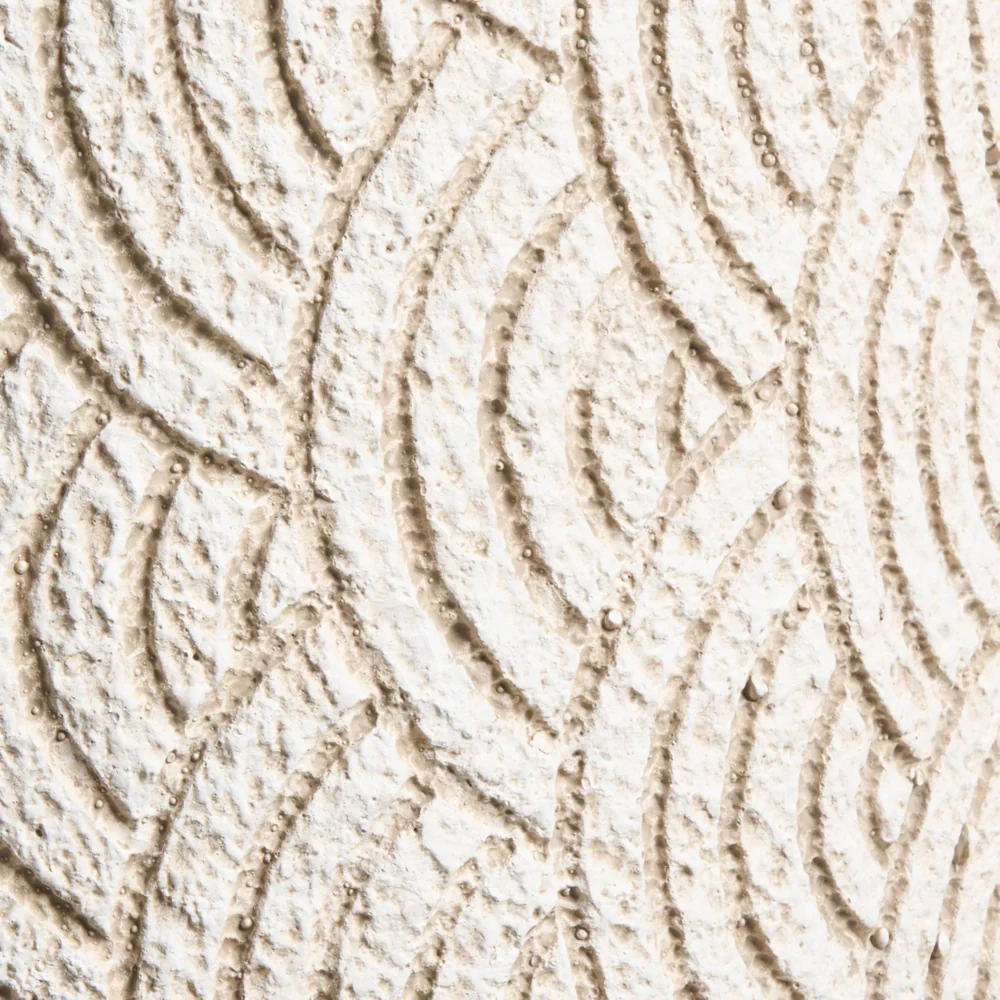 Vaso da fiori beige chiaro in fibra di argilla verniciata per interni ed esterni, rotondo, 31 x 31 x 29 cm alto design moderno soggiorno giardino - Image 6