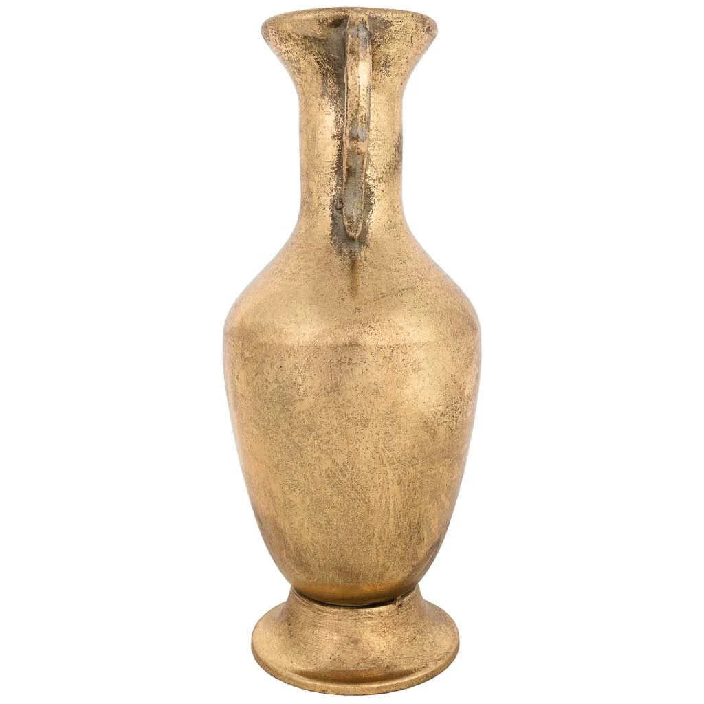 Vaso in metallo dorato 16x15x35h cm - Image 4