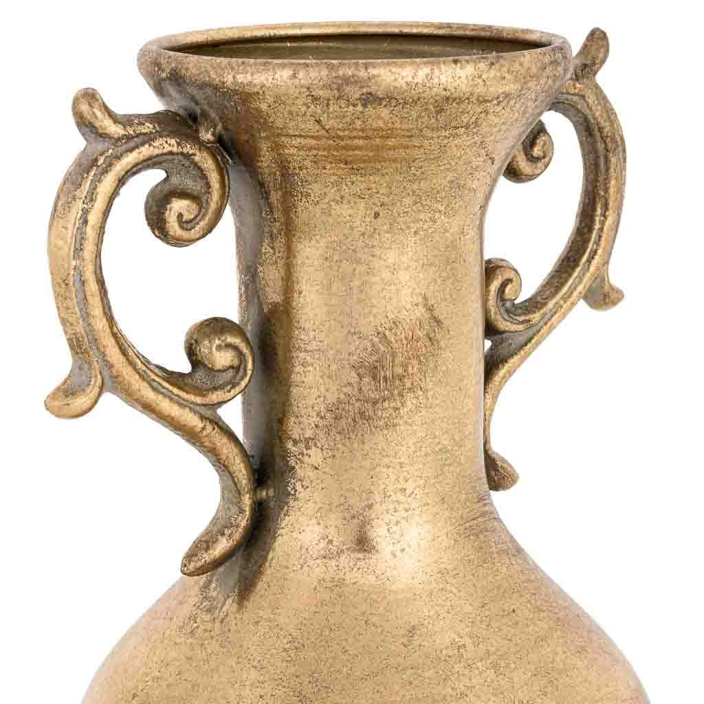 Vaso in metallo dorato 16x15x35h cm - Image 5
