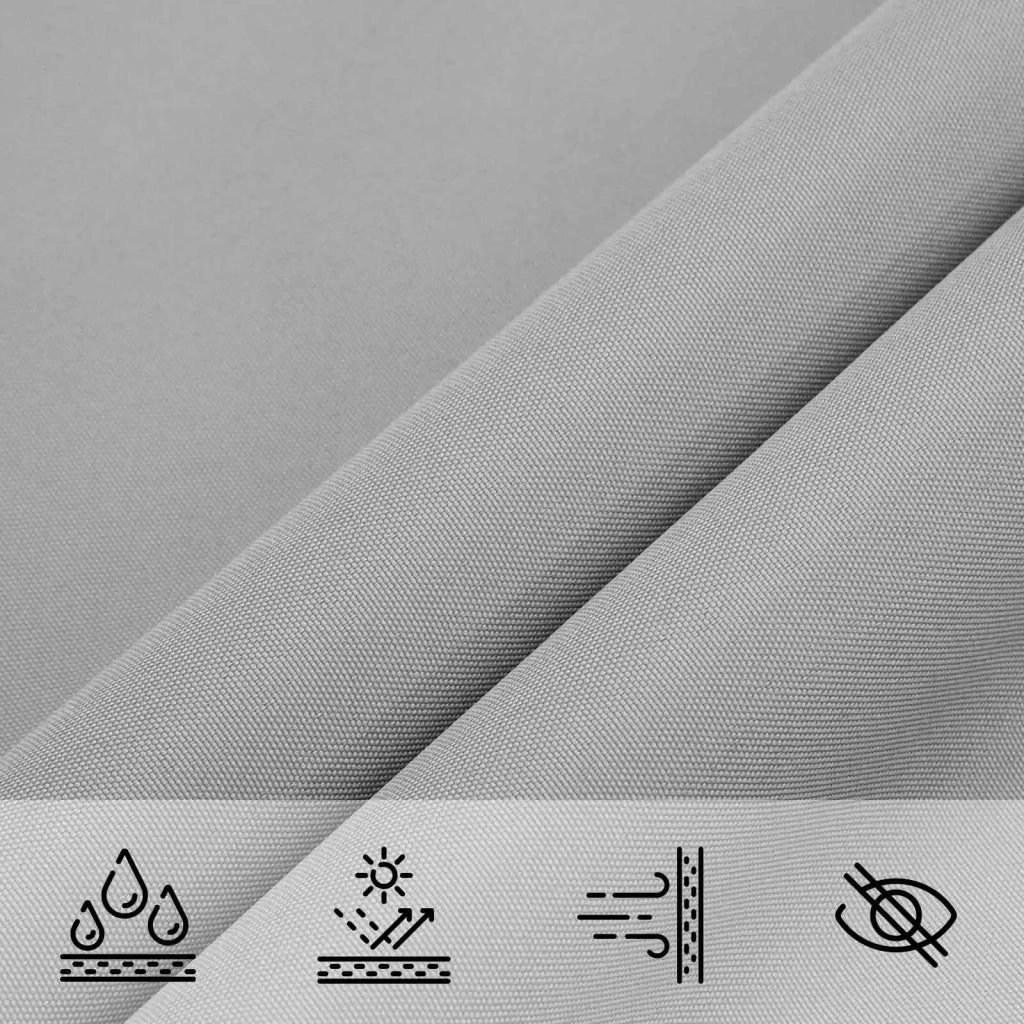 Vela da ombra solare Grigio Chiaro 6 x 2 m 42031000 - Image 6
