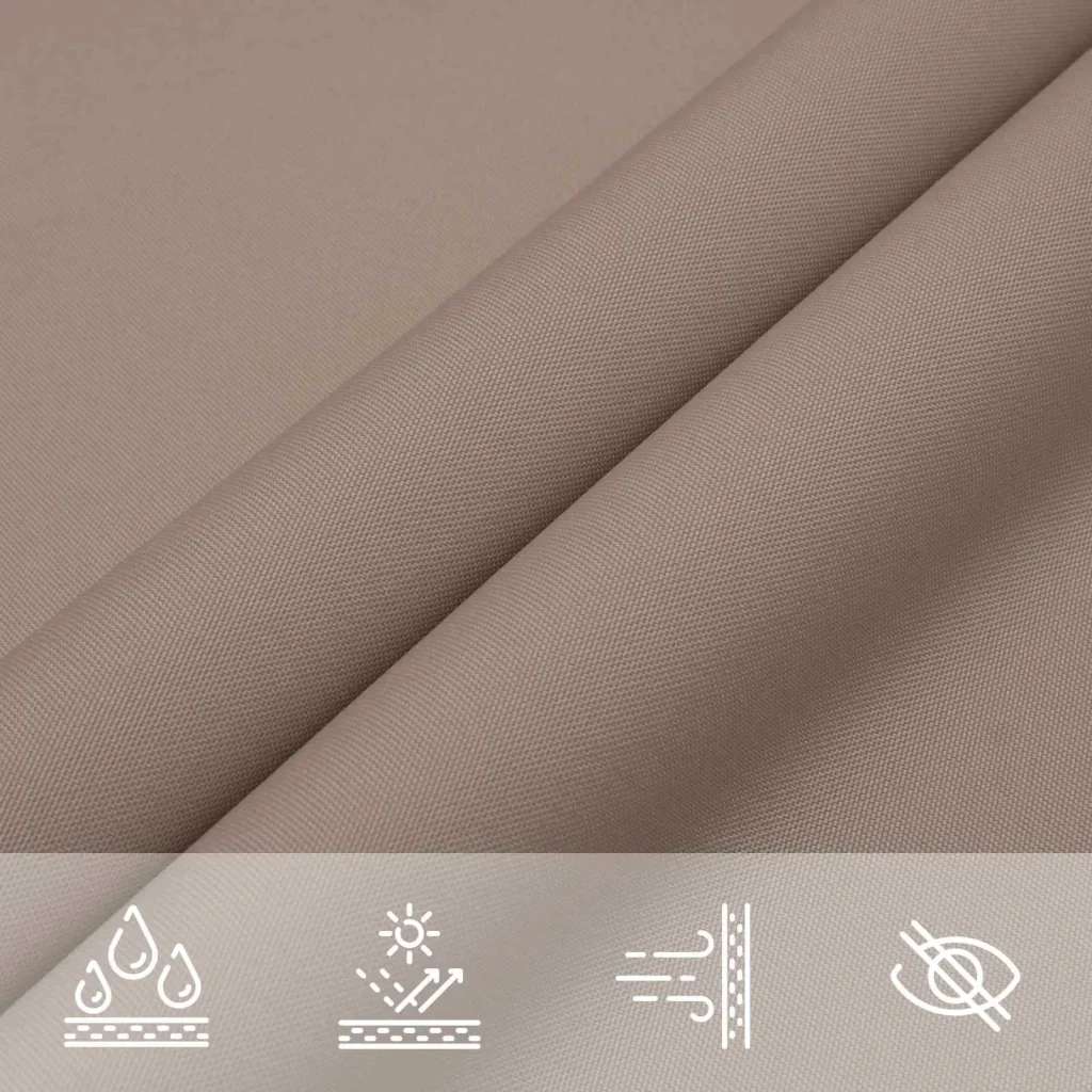 Vela da ombra solare Tortora 6 x 2,5 m 100% Poliestere Oxford 42031015 - Image 6