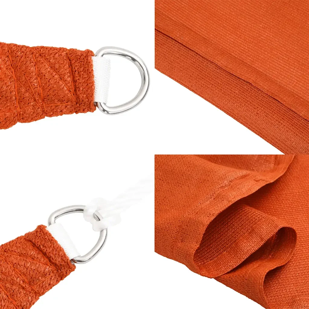 Vela Parasole 160 g/m² Arancione 4x4x5,8 m in HDPE 311699 - Image 7