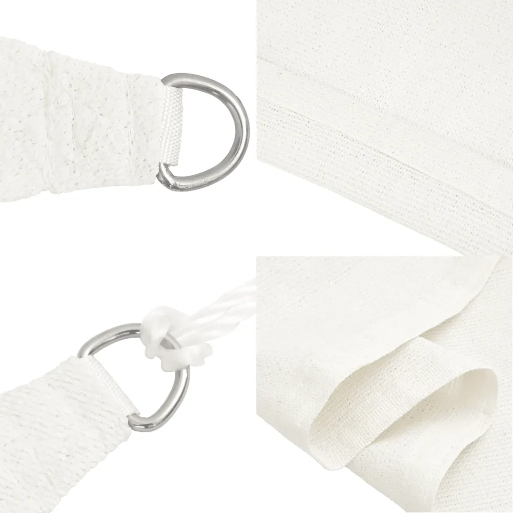 Vela Parasole 160 g/m² Bianca 2,5x2,5x3,5 m in HDPE 311251 - Image 5