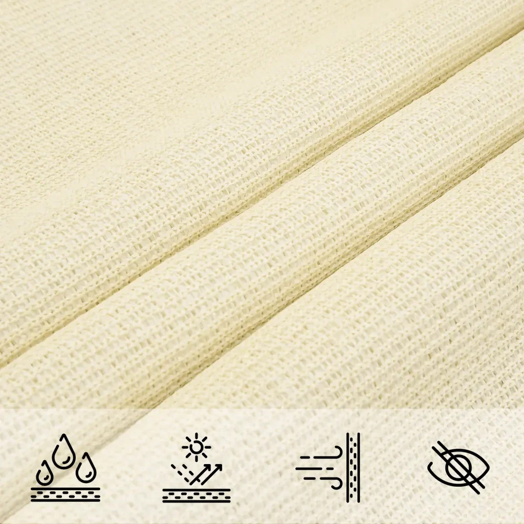 Vela Parasole 160 g/m² Crema 2,5x4,5 m in HDPE 311180 - Image 7