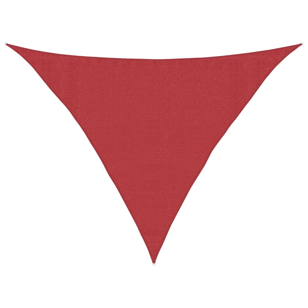 Vela Parasole 160 g/m² Rossa 3,5x3,5x4,9 m in HDPE 311642 - Image 2